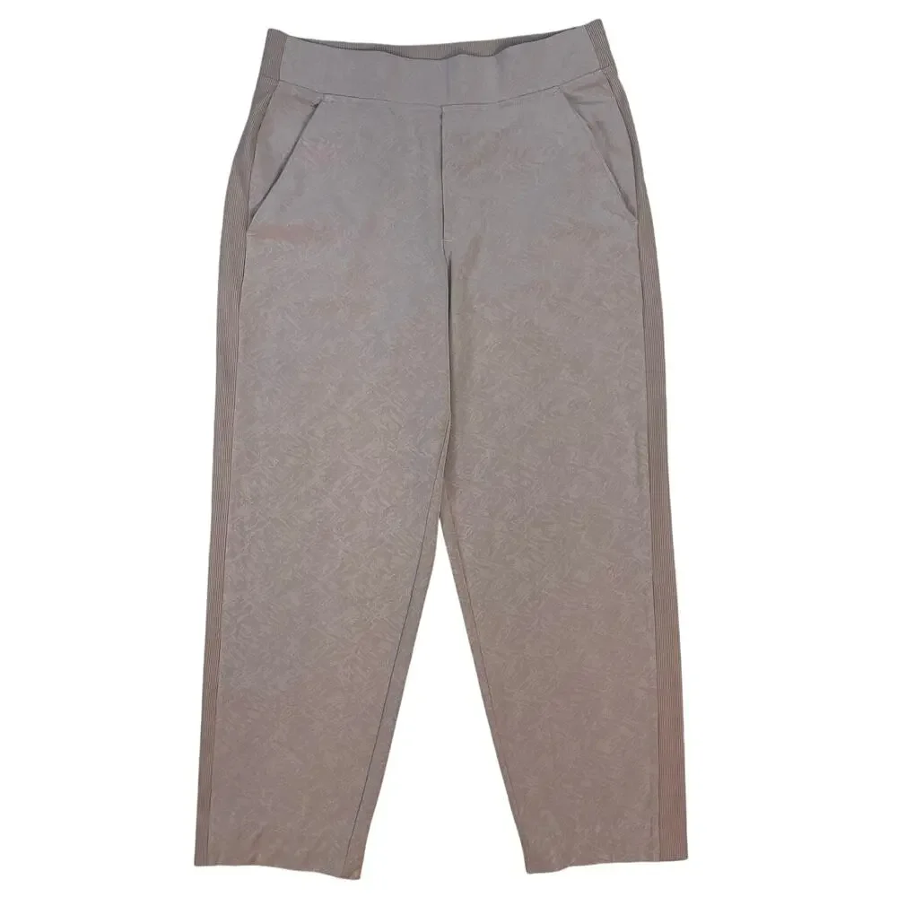Athleta Brooklyn Ankle Pants Womens 4 Beige Stretch Travel Career Office